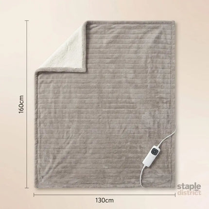 Heated Throw Blanket Soft Double-Sided Fleece with Adjustable Heat Settings - Home & Garden > Bedding > Blankets &