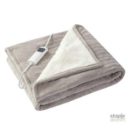 Heated Throw Blanket Soft Double-Sided Fleece with Adjustable Heat Settings - Home & Garden > Bedding > Blankets &