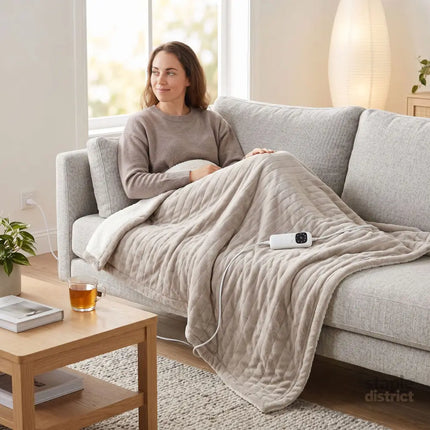 Heated Throw Blanket Soft Double-Sided Fleece with Adjustable Heat Settings - Home & Garden > Bedding > Blankets &
