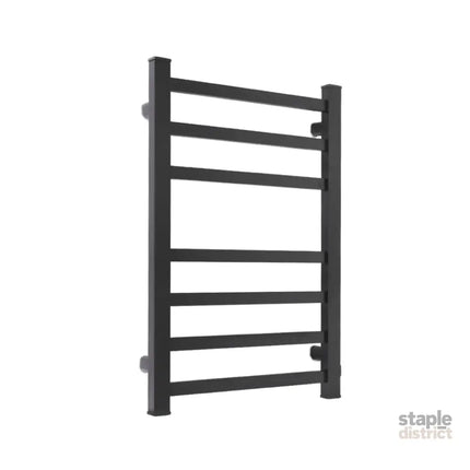 Heated Towel Rail Warmer Rack Wall Mounted Black-2006733186985496576