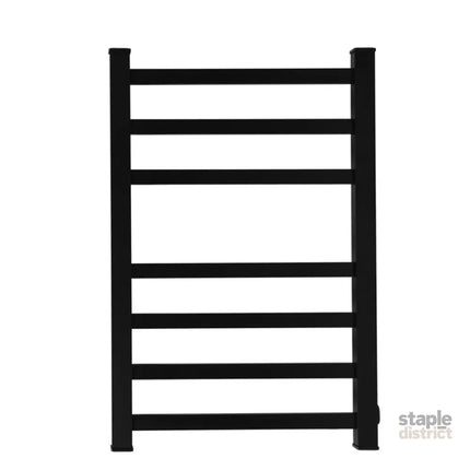 Heated Towel Rail Warmer Rack Wall Mounted Black-2006733186985496577