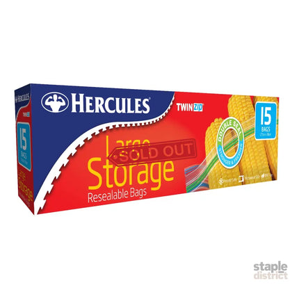 Hercules Large Storage Bags 15pk x5-2050056823624568833