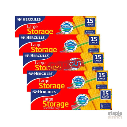 Hercules Large Storage Bags 15pk x5-2050056823624568832