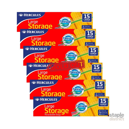 Hercules Large Storage Bags 15pk x6-2050056823783952384