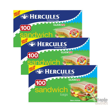 Hercules Sandwich Bags 100pk x3-2050056824278880256
