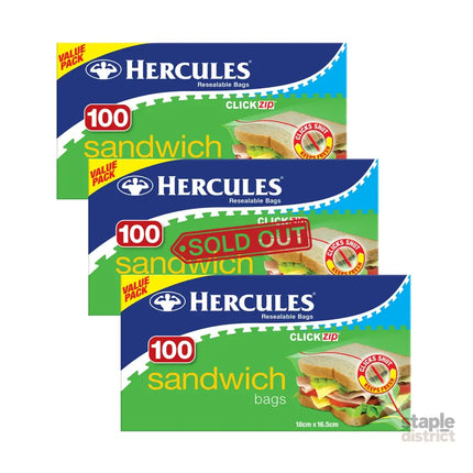 Hercules Sandwich Bags 100pk x3-2050056824278880256