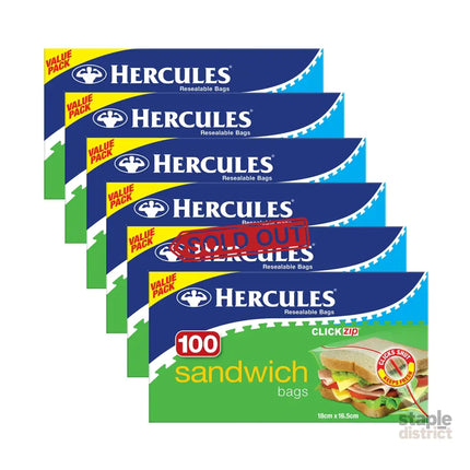 Hercules Sandwich Bags 100pk x6-2050056824434069504