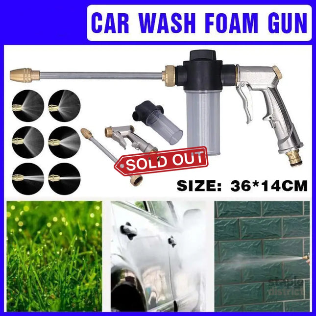 High Pressure Car Wash Foam Sprayer Water Washer Cleaner Lance Bottle Kit - Tools > Other Tools > Power & Electrical