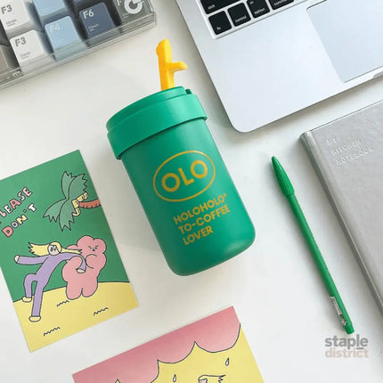 HOLOHOLO Thermo Coffee Cup 380Ml Green-2006733352056524803