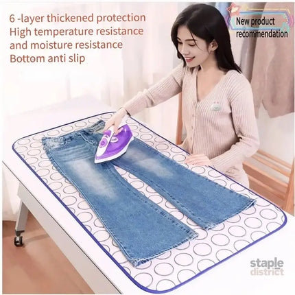 Home Travel Insulated Ironing Mat Non Slip Soft Folding Ironing Board Pad - Appliances > Washers Dryers & Irons > Irons