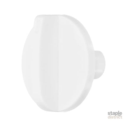 HOOWIFFY Appliance Temperature Knob Thermostat Control Knob Plastic White 1Pcs for Display Cabinet - Appliances >