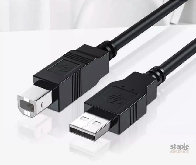 HP DHC-PT100-1.5M USB-A to USB-B v2.0 cable 1.5M Black - Electronics > Computer Accessories > Computer Cables & Adapters