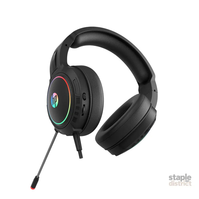HP DHE-8006 Wired USB 7.1 Surround Sound Gaming Headset RGB LED for PC / Laptop-USB - Electronics > Headphones and