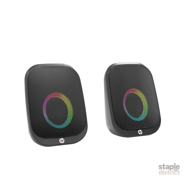 HP DHS-2113 Wired Bluetooth Speaker Portable USB AUX LED Stereo Sound Black - Electronics > Headphones and Earphones >