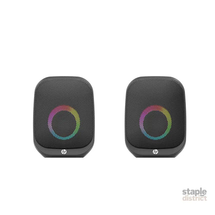 HP DHS-2113 Wired Bluetooth Speaker Portable USB AUX LED Stereo Sound Black - Electronics > Headphones and Earphones >