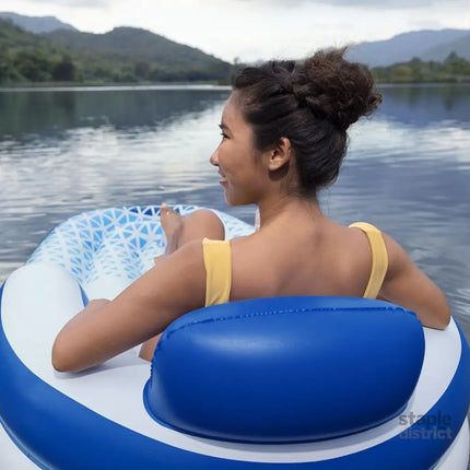 Hydro-Force 1.91m x 1.07m Indigo Wave Lounge-2050056826573164547