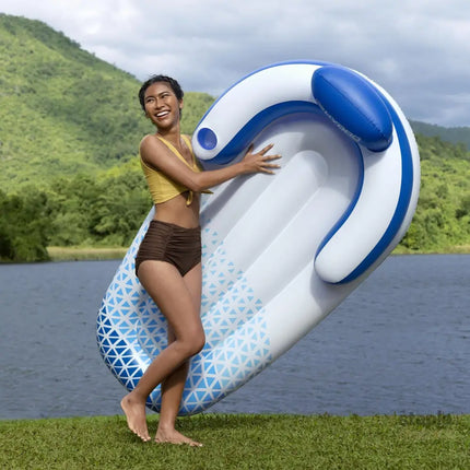 Hydro-Force 1.91m x 1.07m Indigo Wave Lounge-2050056826573164546