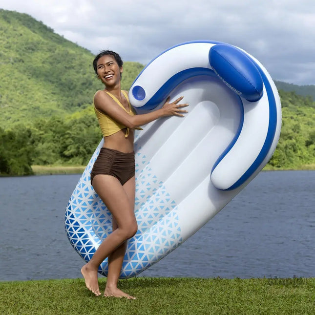 Hydro-Force 1.91m x 1.07m Indigo Wave Lounge-2050056826573164546