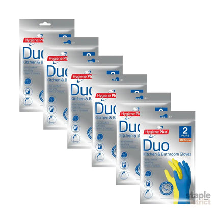 Hygiene Plus Duo Kitchen and Bathroom Gloves 2pk (Medium) x6-2050056821976207360