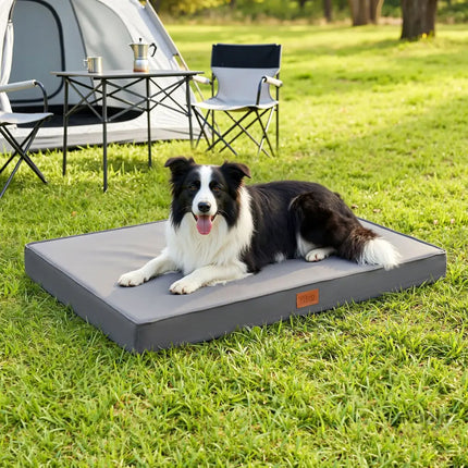 i.Pet Dog Bed Large Water-resistant Egg Crate Foam Orthopedic Pet Mat Grey - Pet Care > Dog Supplies > Dog Beds