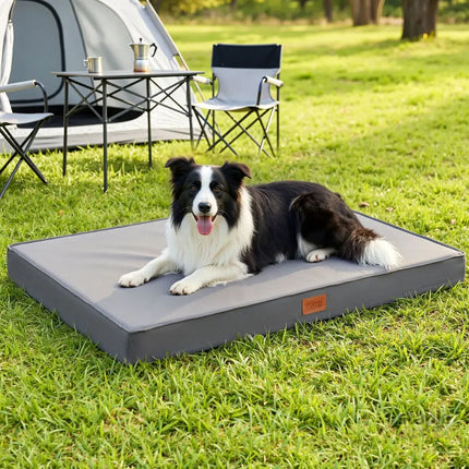 i.Pet Dog Bed XL Water-resistant Egg Crate Foam Orthopedic Pet Mat Grey - Pet Care > Dog Supplies > Dog Beds