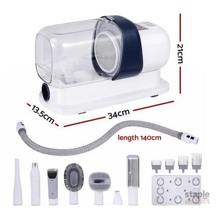 i.Pet Pet Grooming Kit Vacuum Dog Cat Hair Dryer Remover Clipper Brushes Cleaning - Pet Care > Cleaning & Maintenance >