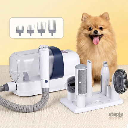 i.Pet Pet Grooming Kit Vacuum Dog Cat Hair Dryer Remover Clipper Brushes Cleaning - Pet Care > Cleaning & Maintenance >