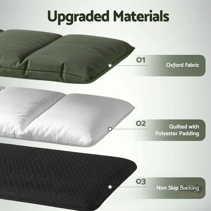 i.Pet Outdoor Dog Bed Large Water-resistant Washable Foldable Travel Dog Mat Green - Pet Care > Dog Supplies > Dog Beds
