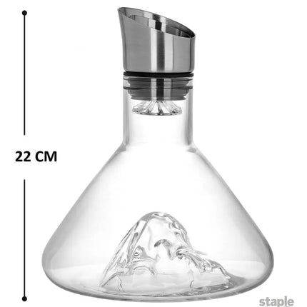 CARLA HOME Iceberg Wine Decanter with Aerator Filter and Lid - Appliances > Fridges & Freezers > Fridges
