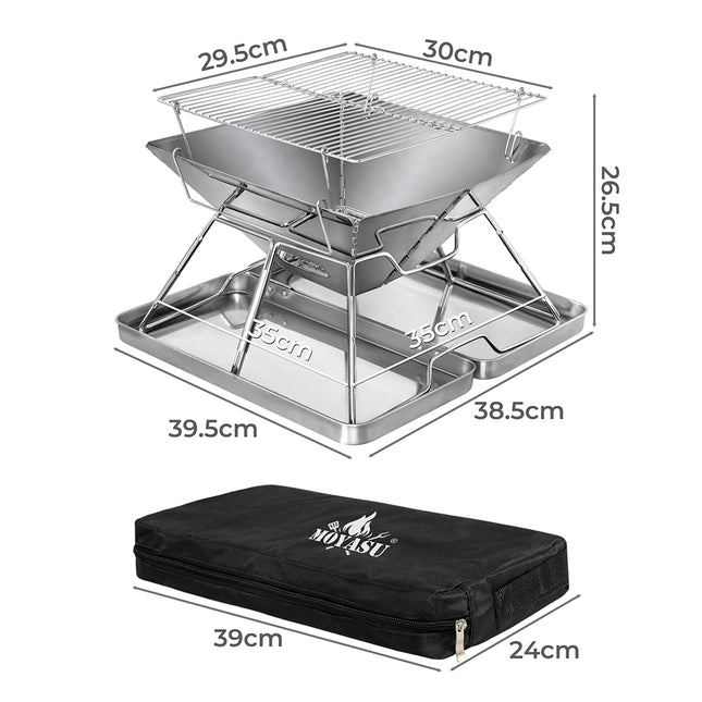 Levede Folding BBQ Portable Charcoal Grill 2-IN-1-2006732907498049538