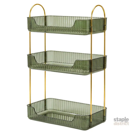 Ilus Makeup Organiser Vanity Countertop Shelf Cosmetic Holder Storage Green-2050056778762293248