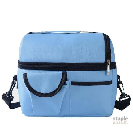 Insulated Lunch Bag Box Tote Cooler For Women Men Hot Cold Food Thermal - Blue - Outdoor Recreation > Iceboxes &