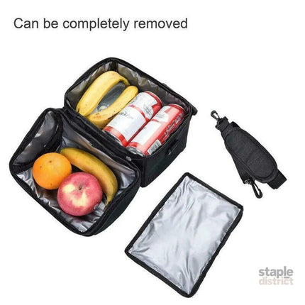 Insulated Lunch Bag Box Tote Cooler For Women Men Hot Cold Food Thermal - Grey - Outdoor Recreation > Iceboxes &