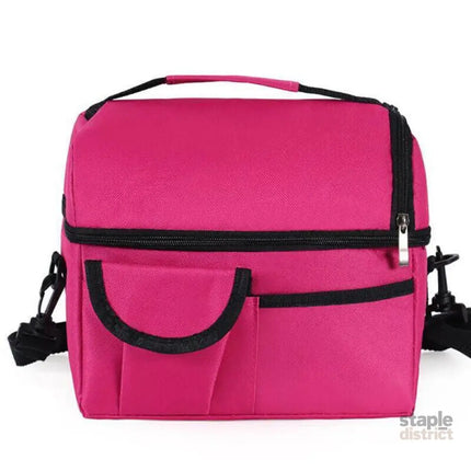 Insulated Lunch Bag Box Tote Cooler For Women Men Hot Cold Food Thermal - Grey - Outdoor Recreation > Iceboxes &