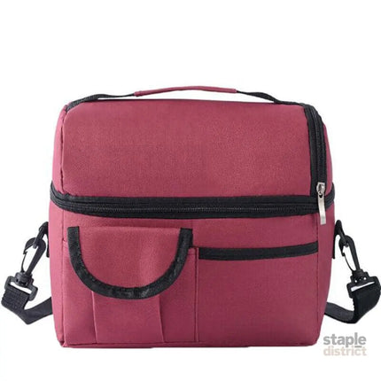 Insulated Lunch Bag Box Tote Cooler For Women Men Hot Cold Food Thermal - Light Blue - Outdoor Recreation > Iceboxes &