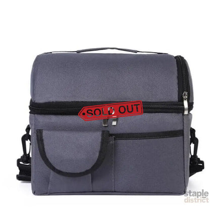 Insulated Lunch Bag Box Tote Cooler For Women Men Hot Cold Food Thermal - Rose Red - Outdoor Recreation > Iceboxes &