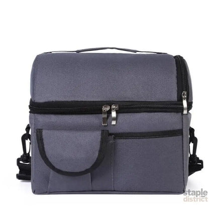 Insulated Lunch Bag Box Tote Cooler For Women Men Hot Cold Food Thermal - Wine Red - Outdoor Recreation > Iceboxes &