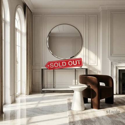 Interior Ave - Bronte Dual Layer Marble Stone Console - White Marble Stone - Furniture > Bathroom > Bathtubs