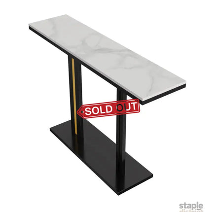 Interior Ave - Pandora Stone Marble Console - Marble & Black - Furniture > Bathroom > Bathtubs