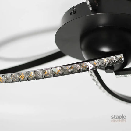 Irie Dimmable 3 Lights LED Ceiling Light - Black - Home & Garden > Lighting > Ceiling Lights