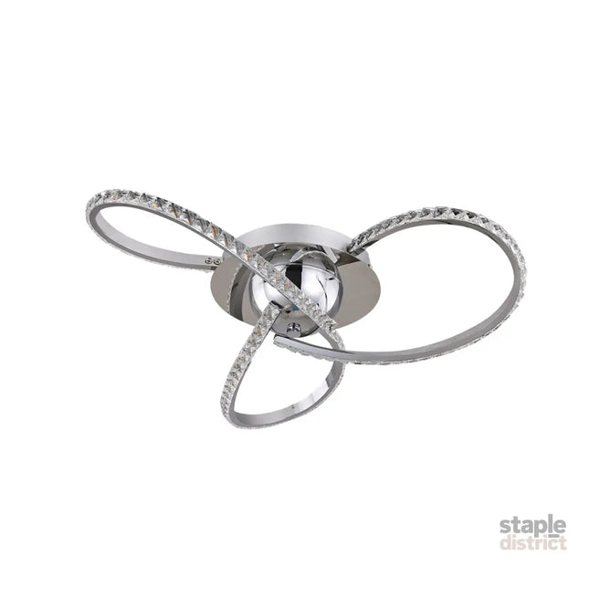 Irie Dimmable 3 Lights LED Ceiling Light - Chrome - Home & Garden > Lighting > Ceiling Lights