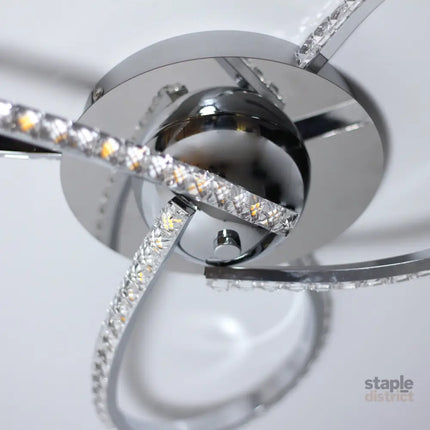 Irie Dimmable 3 Lights LED Ceiling Light - Chrome - Home & Garden > Lighting > Ceiling Lights