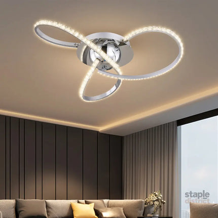 Irie Dimmable 3 Lights LED Ceiling Light - Chrome - Home & Garden > Lighting > Ceiling Lights