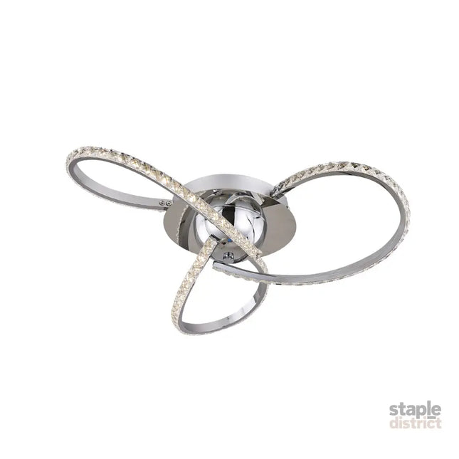 Irie Dimmable 3 Lights LED Ceiling Light - Chrome - Home & Garden > Lighting > Ceiling Lights