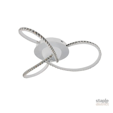 Irie Dimmable 3 Lights LED Ceiling Light - White - Home & Garden > Lighting > Ceiling Lights