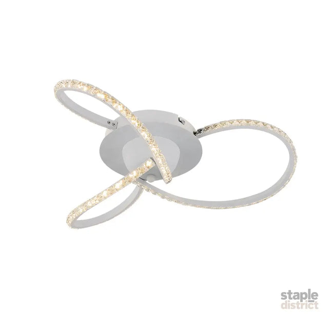Irie Dimmable 3 Lights LED Ceiling Light - White - Home & Garden > Lighting > Ceiling Lights