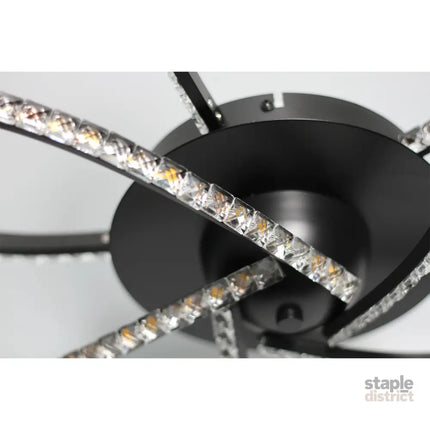 Irie Dimmable 5 Lights LED Ceiling Light - Black - Home & Garden > Lighting > Ceiling Lights