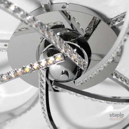 Irie Dimmable 5 Lights LED Ceiling Light - Chrome - Home & Garden > Lighting > Ceiling Lights