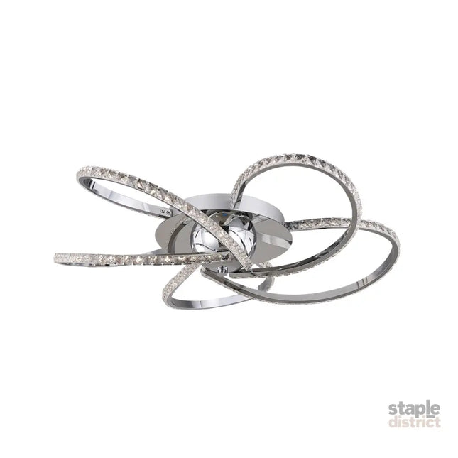 Irie Dimmable 5 Lights LED Ceiling Light - Chrome - Home & Garden > Lighting > Ceiling Lights