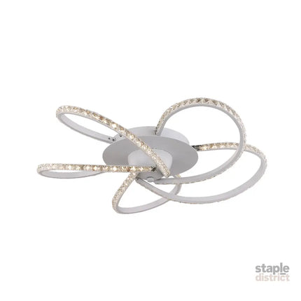Irie Dimmable 5 Lights LED Ceiling Light - White - Home & Garden > Lighting > Ceiling Lights